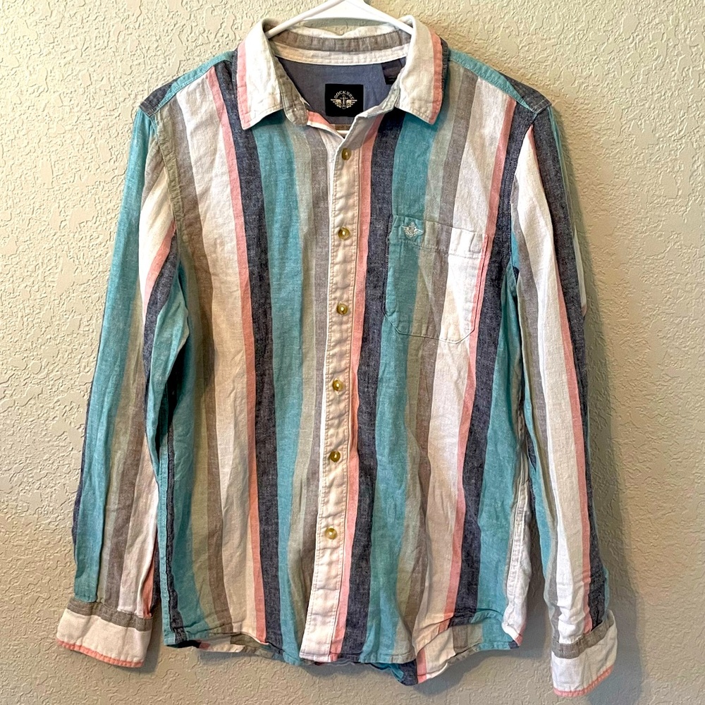 Dockers Striped Button Up - Size S